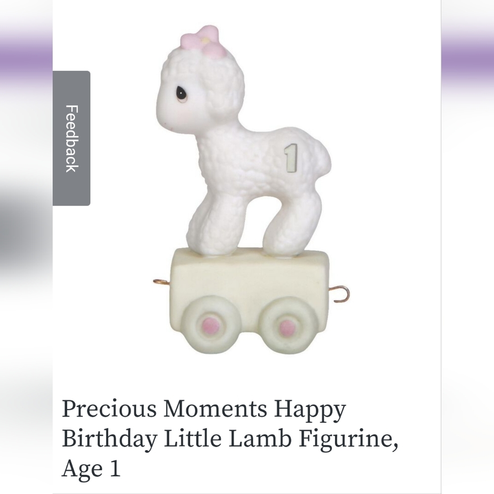 NIB Precious Moments-Happy Birthday Little Lamb Age 1 Figurine